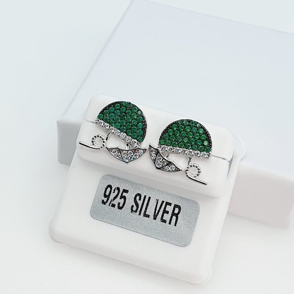 "925 Sterling Silver Cubic Zirconia Earrings, U19254804 - Picture 6 of 11